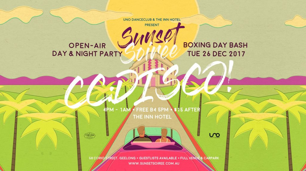 Sunset Soiree Boxing Day Bash Feat Cc Disco At The Inn Hotel Victoria