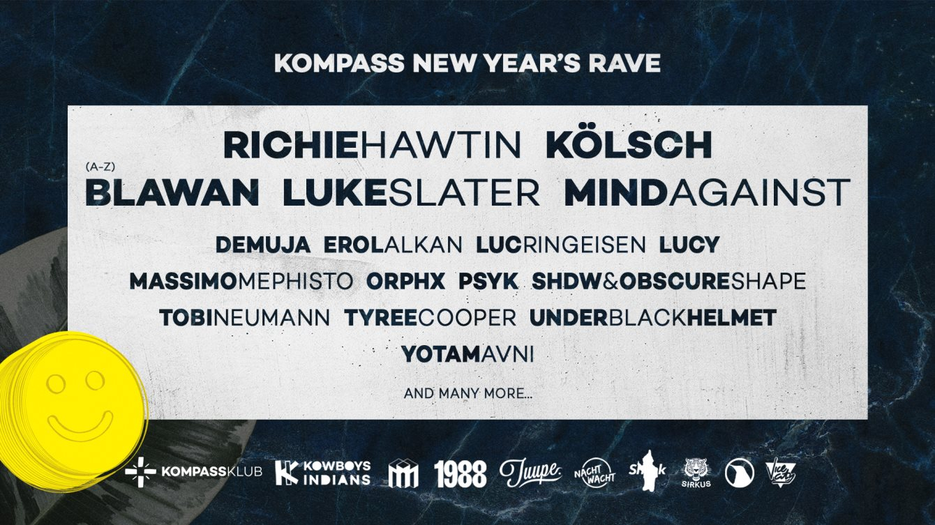 Kompass New Year's Rave - Night 1 - Flyer front