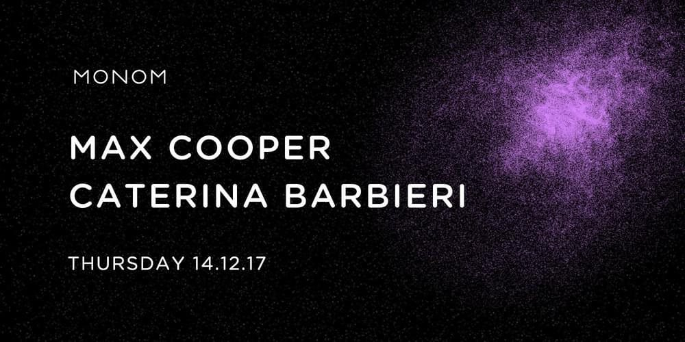 Max Cooper | Caterina Barbieri live in 4Dsound - Flyer front
