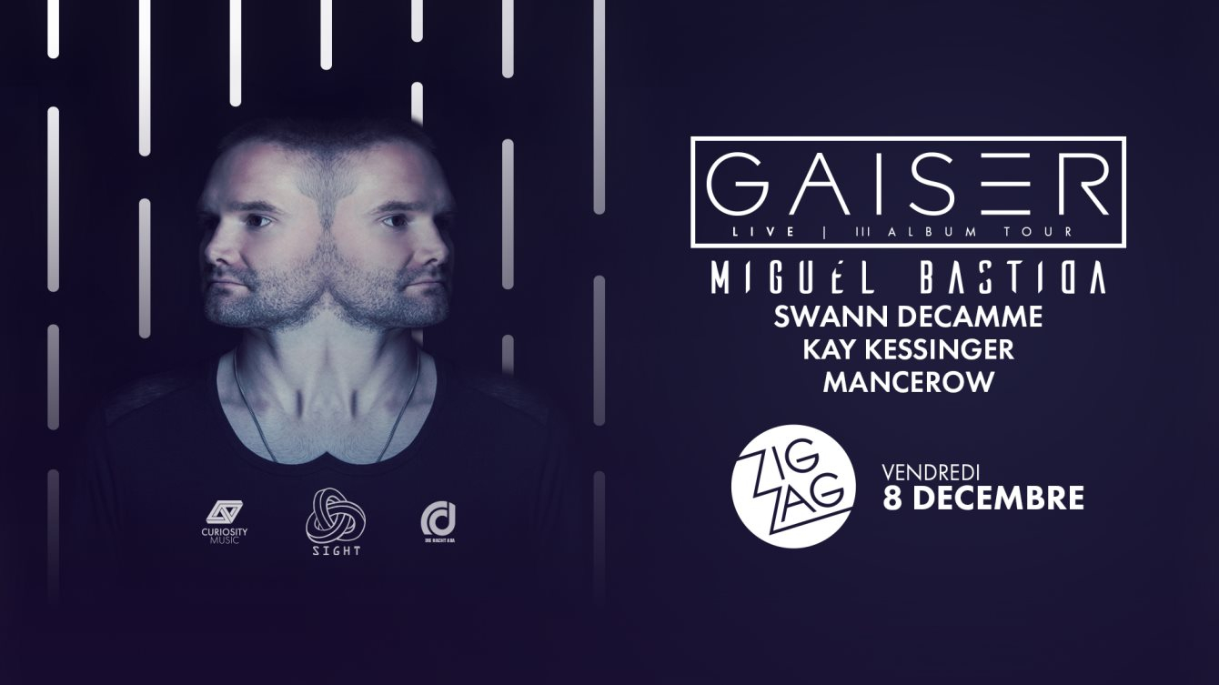 Curiosity Music with Gaiser Live / Miguel Bastida - Flyer front