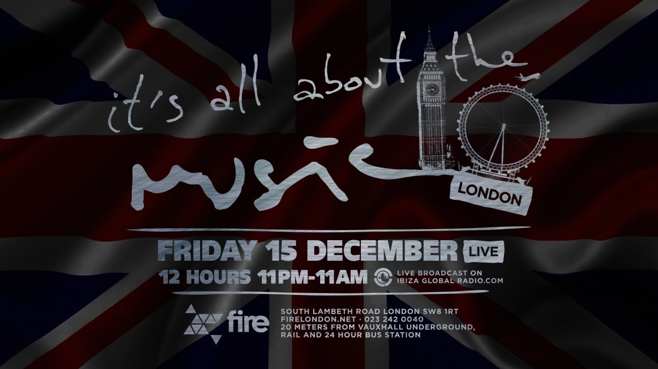 It's All About Music - London All Night Long - Flyer front