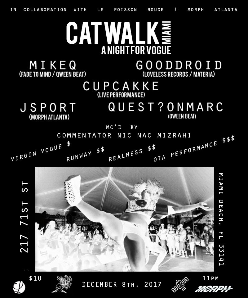 Catwalk: A Night of Vogue - Flyer front