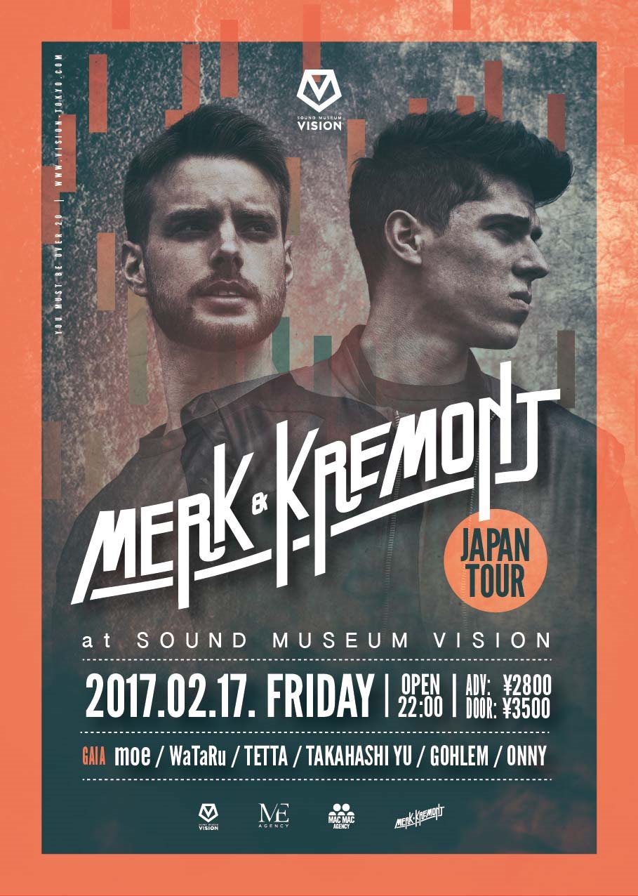 Merk & Kremont Japan Tour - Flyer front