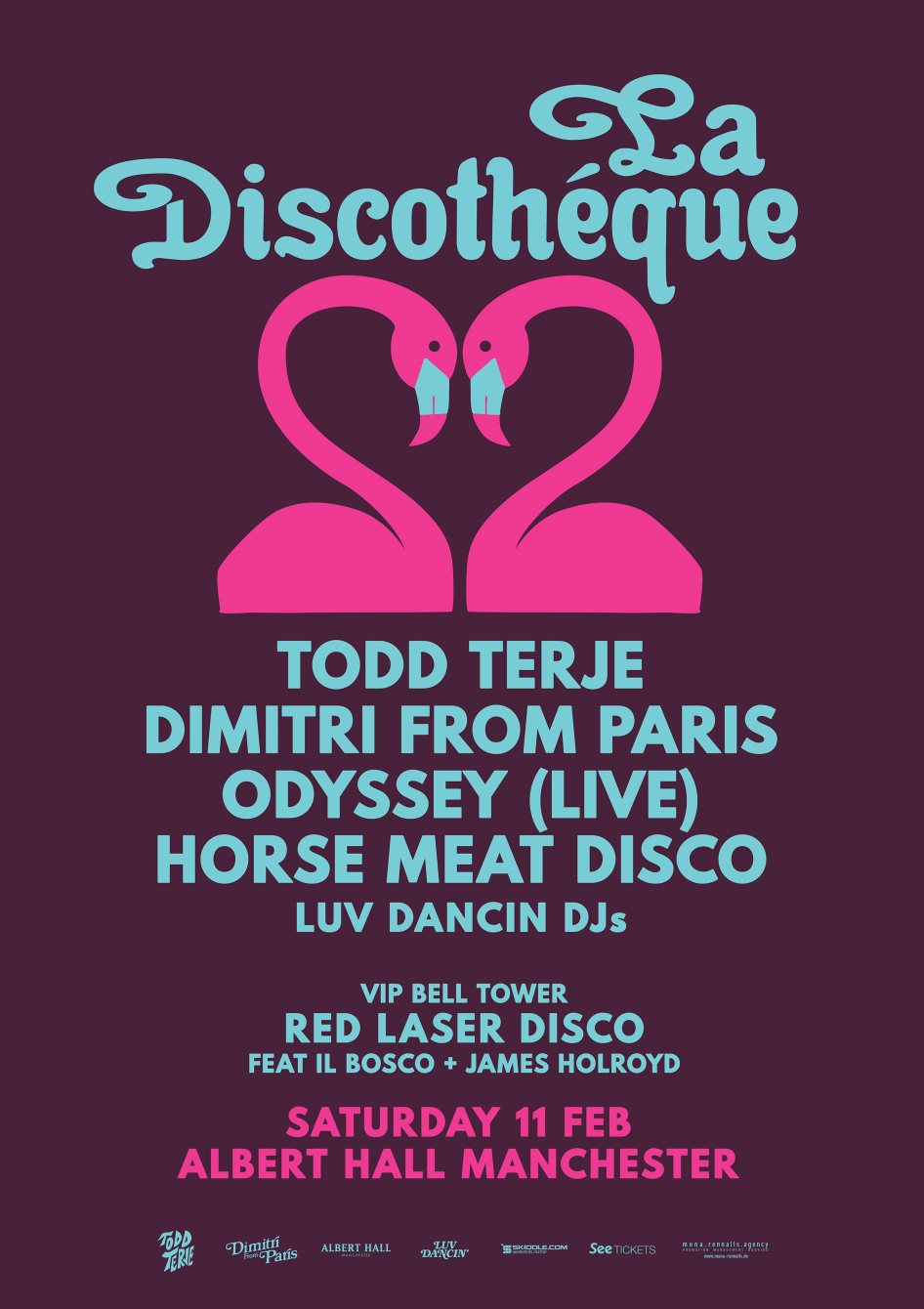 La Discothéque: Todd Terje & Dimitri From Paris - Flyer front
