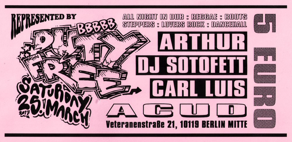 Duty Free 02 - DJ Sotofett, Carl Luis & Arthur - Flyer back