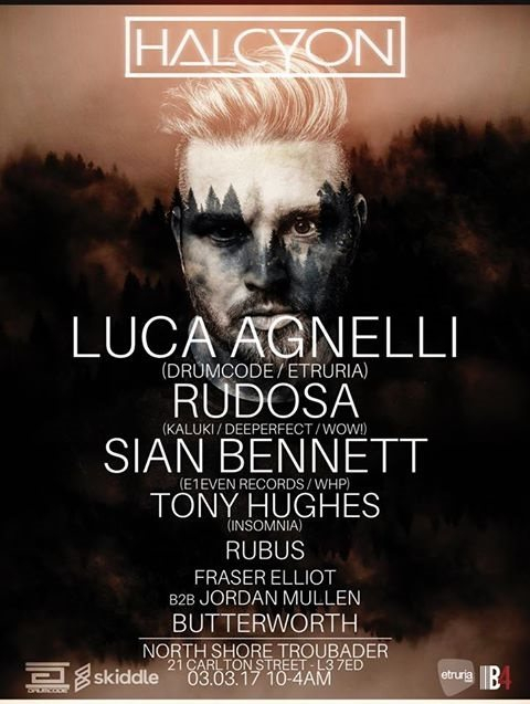 Halcyon with Luca Agnelli & Friends (Drumcode/Etruria) - Flyer back