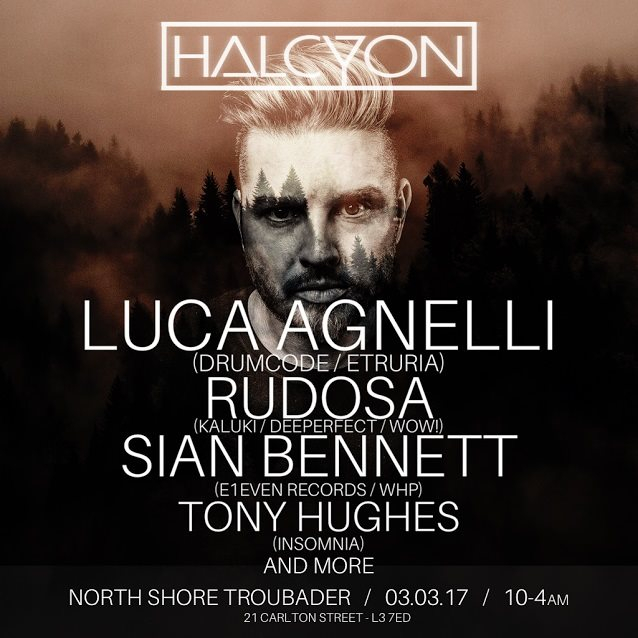 Halcyon with Luca Agnelli & Friends (Drumcode/Etruria) - Flyer front
