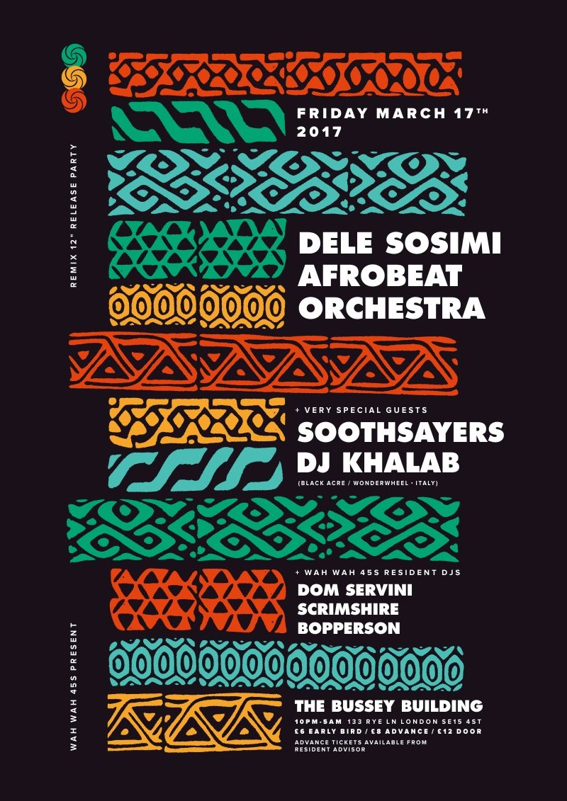 Dele Sosimi Afrobeat Orchestra - Flyer front