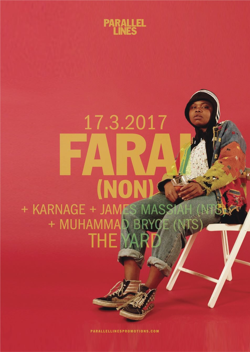 Farai (NON) EP Launch with Karnage, James Massiah (NTS) Muhammad Bryce (NTS), Visuals & More - Flyer front