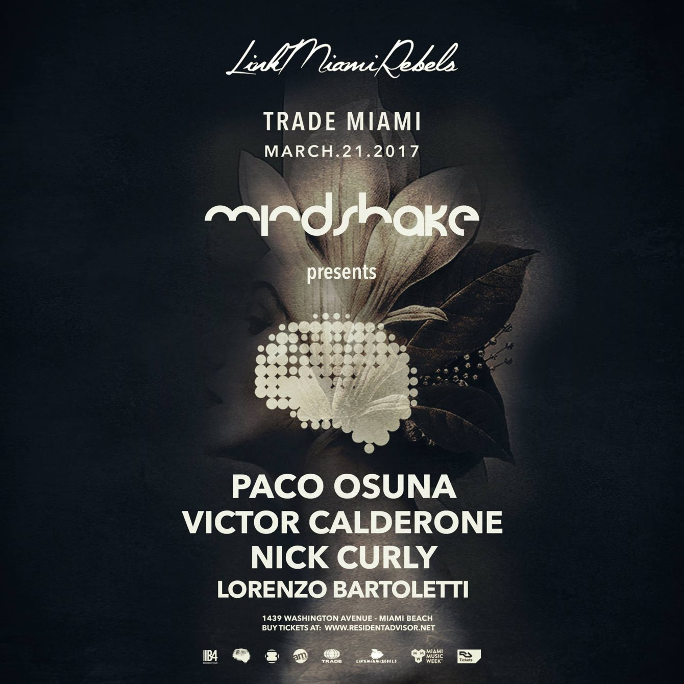 Paco Osuna presents Mindshake by Link Miami Rebels - Flyer front
