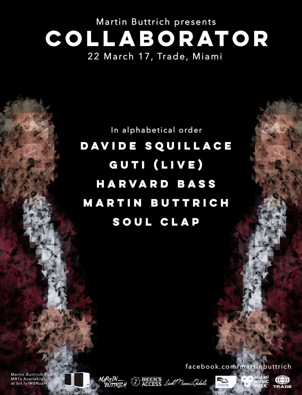 Martin Buttrich presents Collaborator by Link Miami Rebels - Flyer front