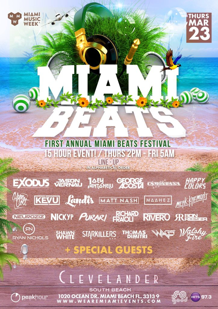 Miami Beats - Flyer front