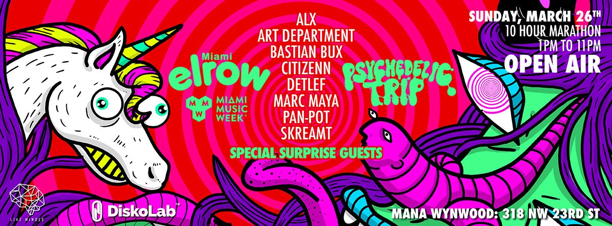 Elrow Goes to Miami - Flyer back