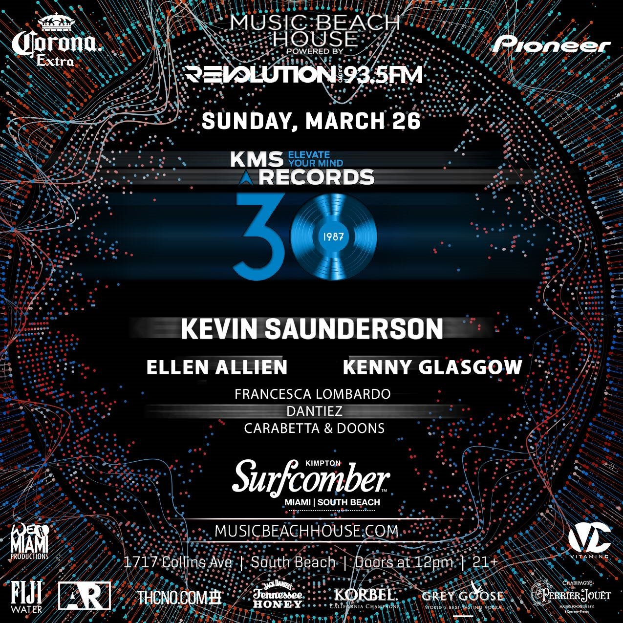 MMW KMS 30 Year Anniversary with Kevin Saunderson and Guests - Flyer front