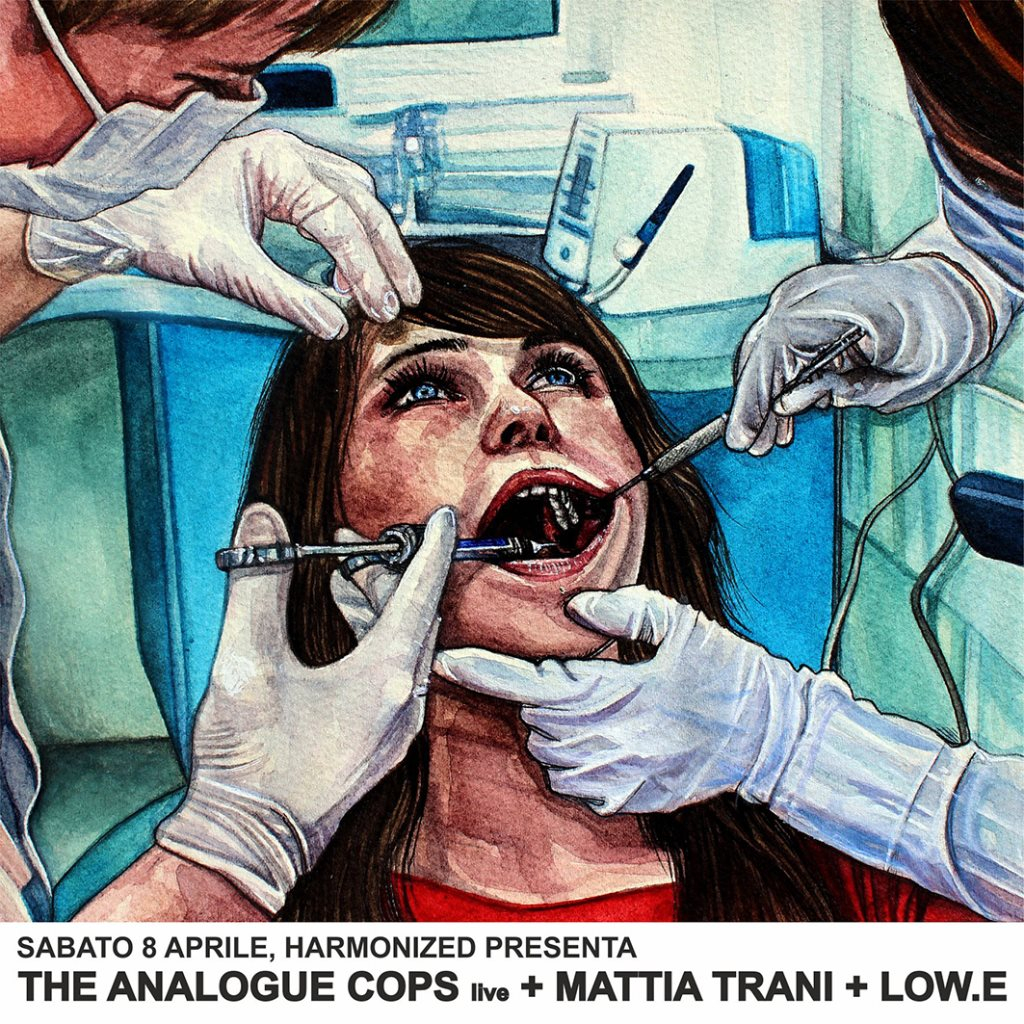 Harmonized presents The Analogue Cops Live Mattia Trani - Flyer front