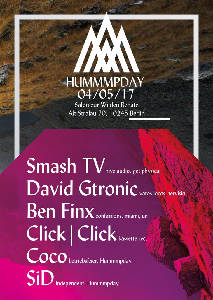 Hummmpday /w. Smash TV, David Gtronic, Ben Finx & More - Flyer front