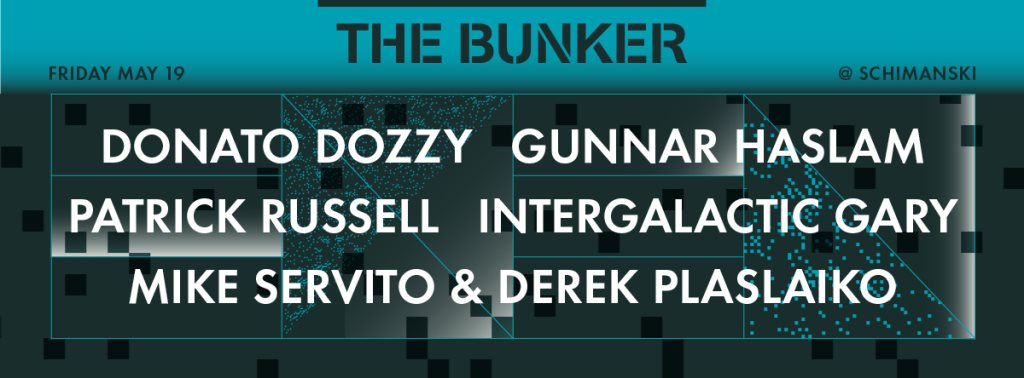 The Bunker with Donato Dozzy and Intergalactic Gary - Flyer front