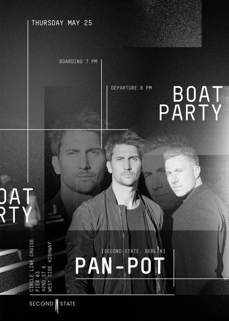 Pan-Pot Boat Party - Flyer front