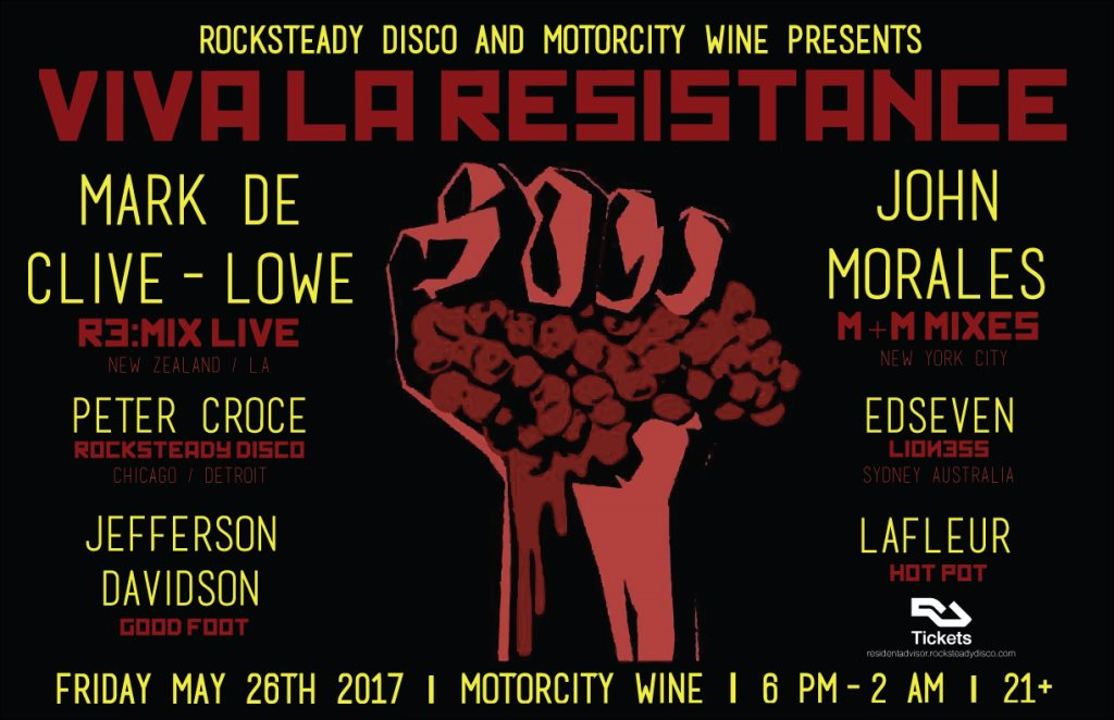 Viva La Resistance - Flyer front