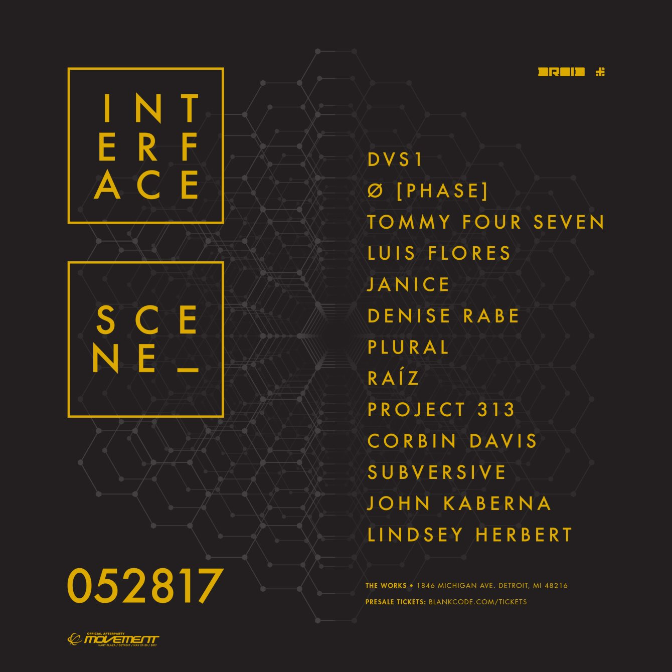 Interface - Scene 2017 - Flyer back