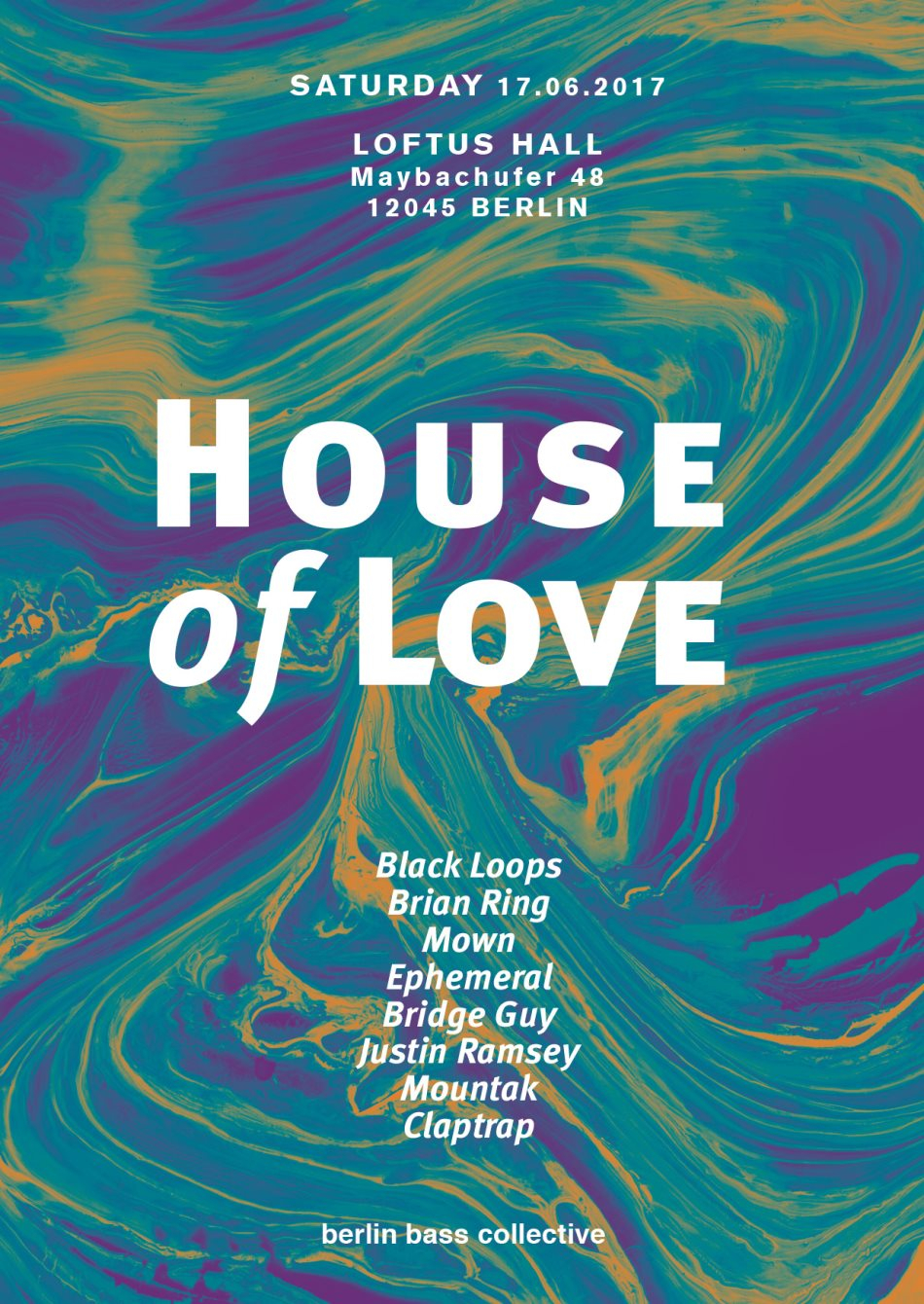 House of Love - Flyer front