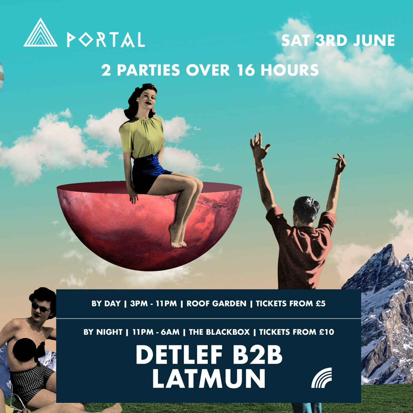 Portal by Day - Flyer front