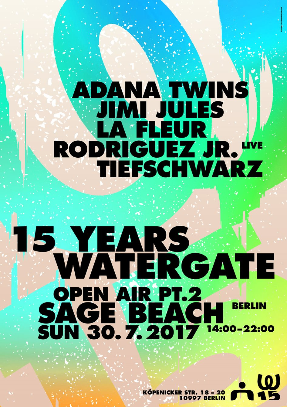 15 Years Watergate Open Air Pt.2 - Flyer front
