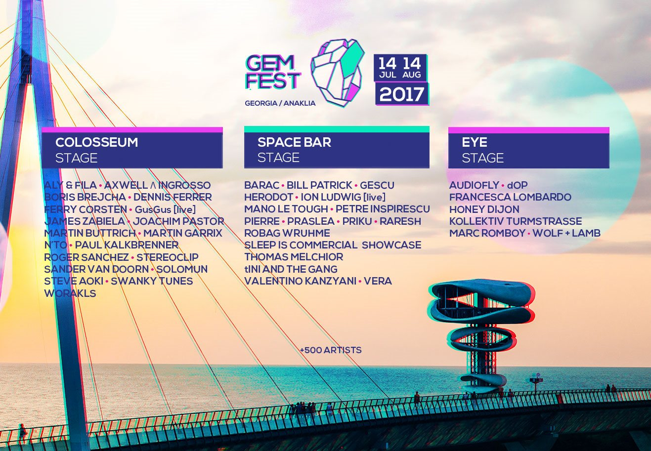 GEM Fest 2017 (July 14-August 14) - Flyer front