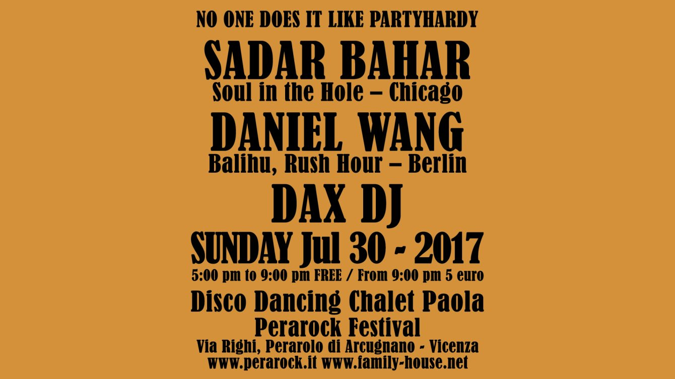 partyhardy Disco Dancing Chalet Paola - Flyer front