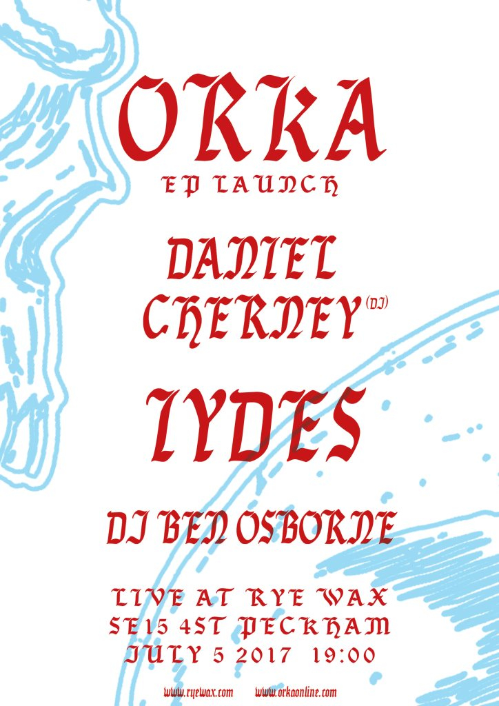 Orka EP Launch Party - Flyer front