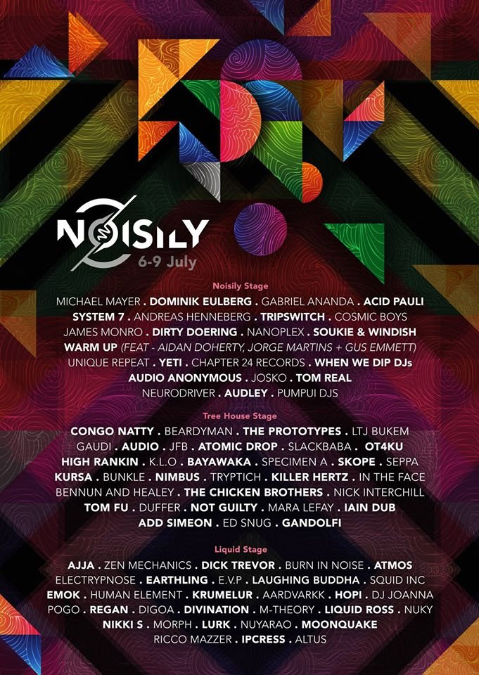 Noisily Festival of Music & Arts 2017 - Flyer front
