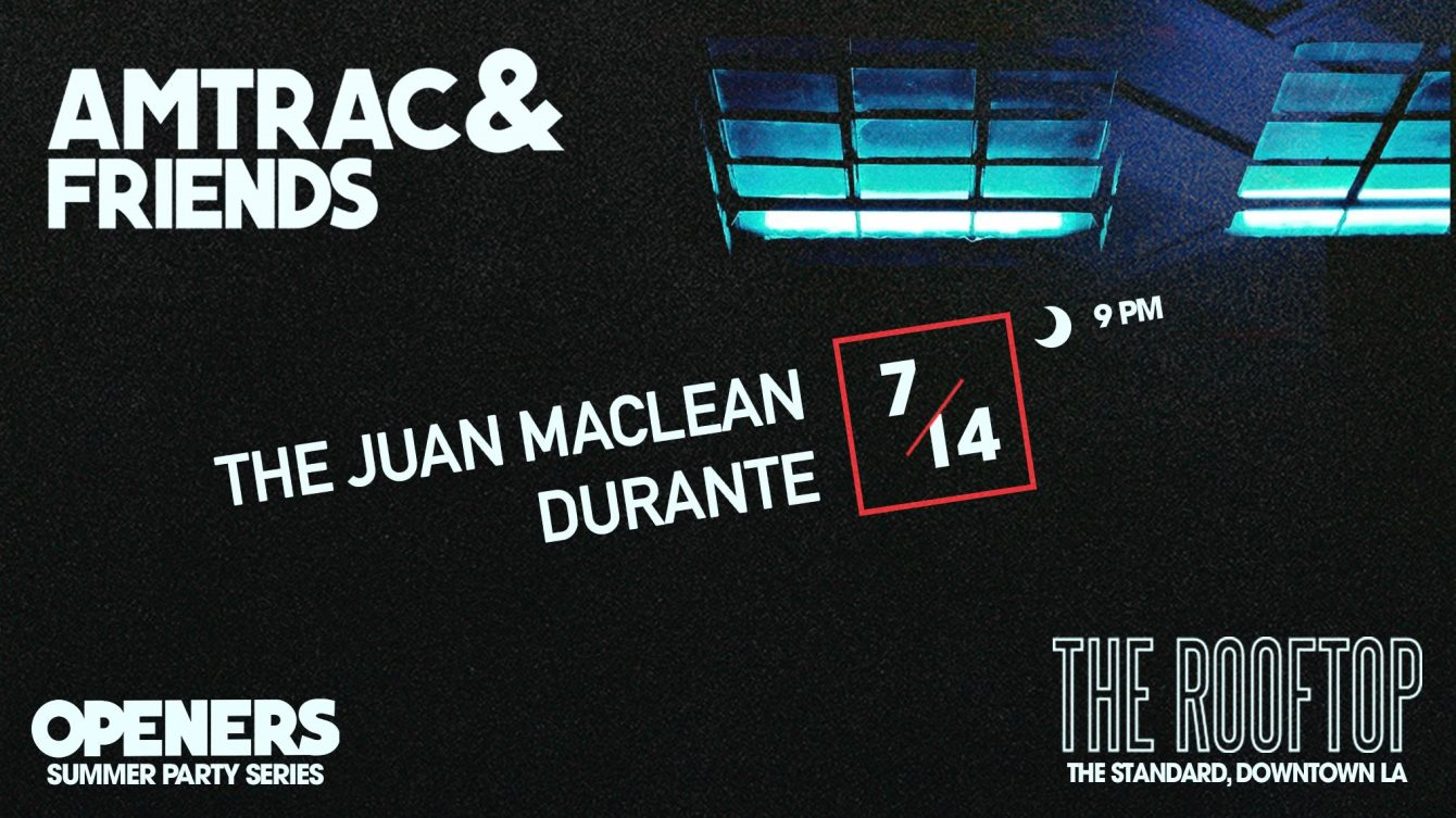 Amtrac & Friends with Juan Maclean - Flyer front