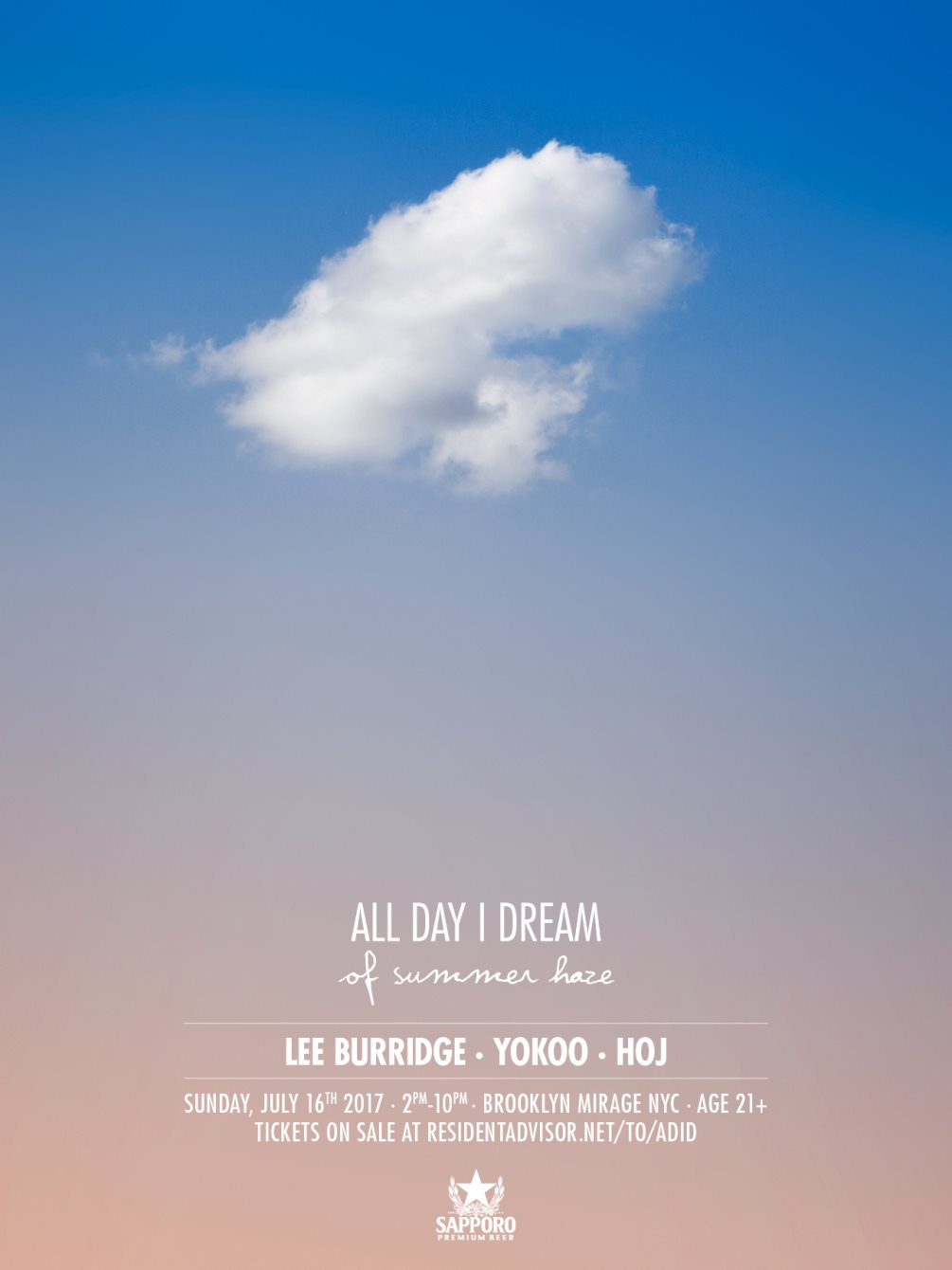 All Day I Dream of Summer Haze - Flyer front