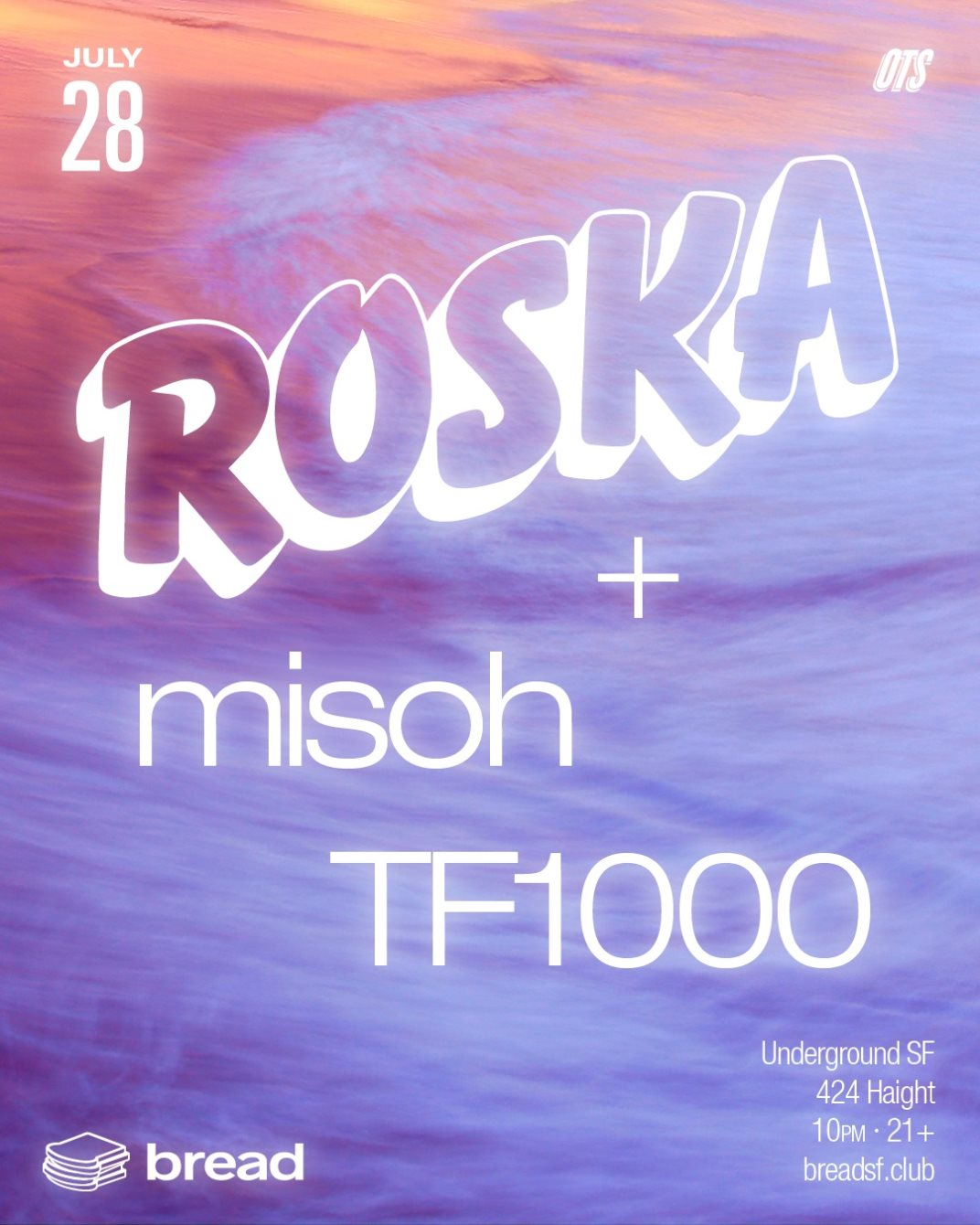 Bread with Roska - Flyer front
