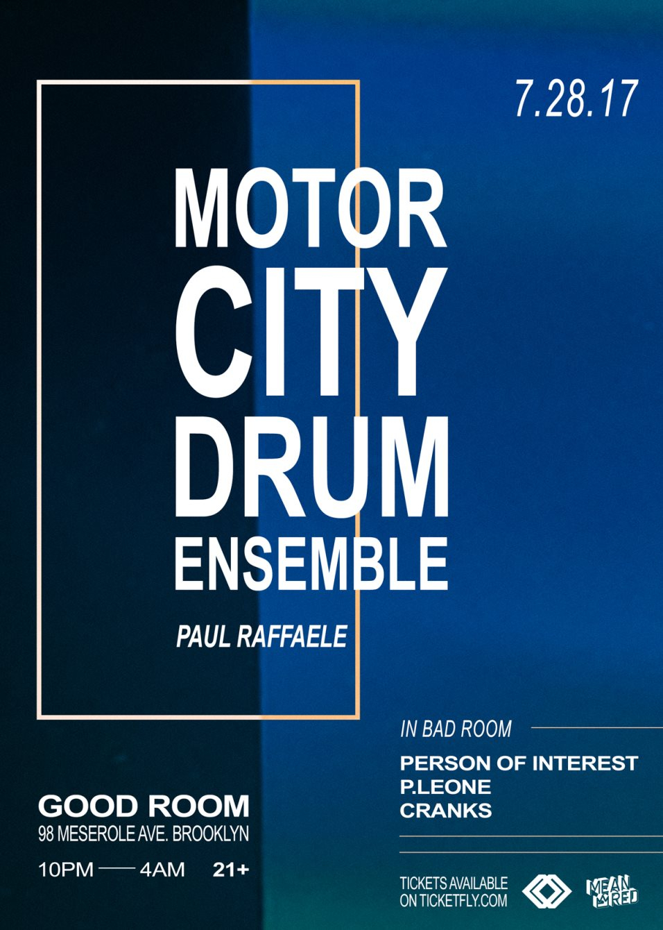 Motor City Drum Ensemble - Flyer front