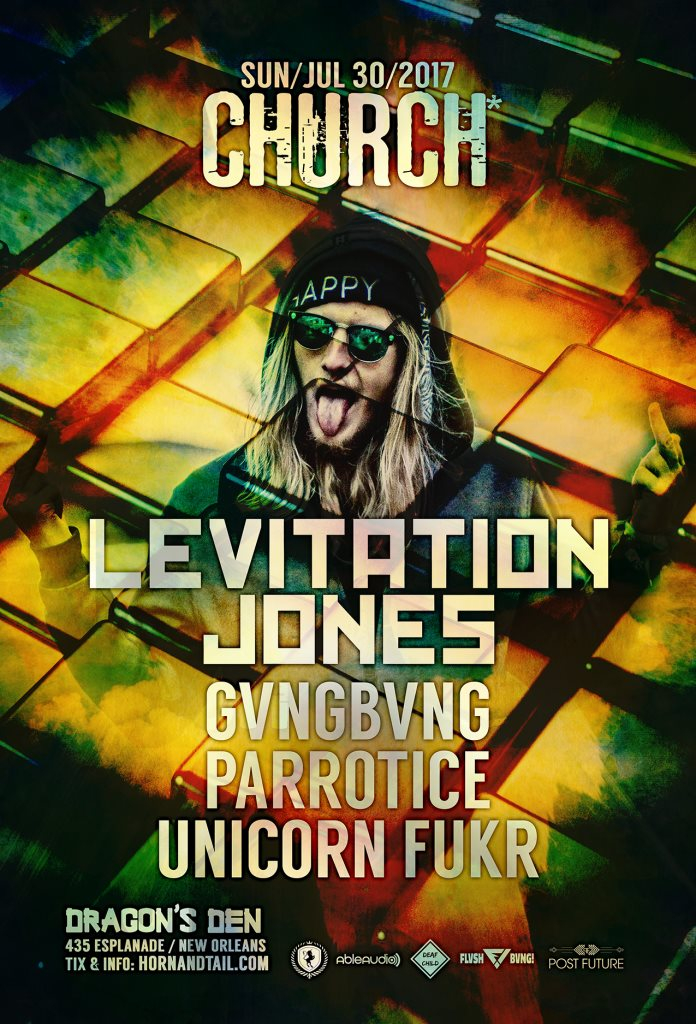 Church* Feat. Levitation Jones - Flyer front