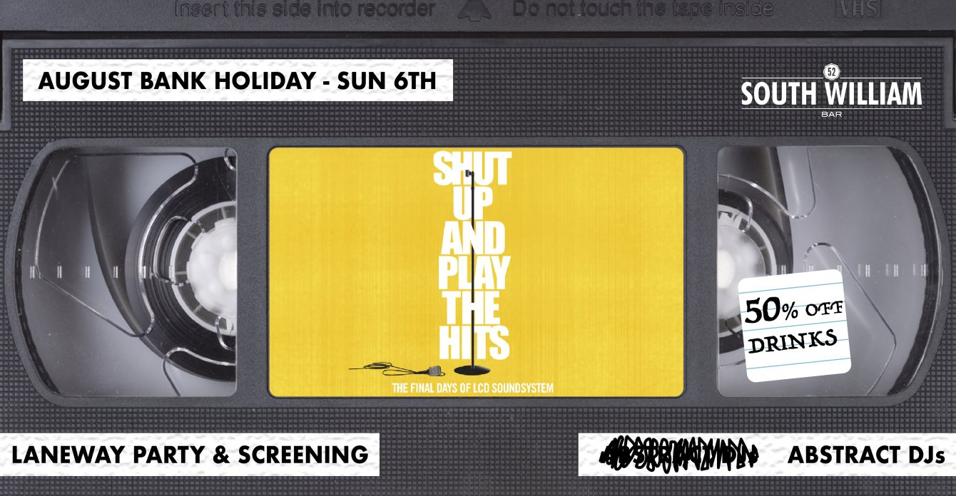 LCD Soundsystem Tribute Night & Screening - Flyer front
