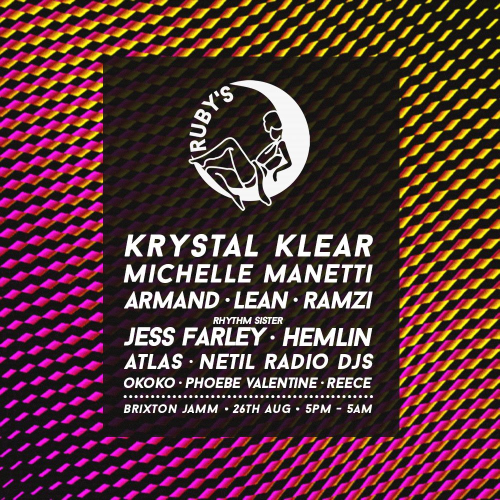 Krystal Klear, Rhythm Sister, Michelle Manetti, Ramzi - Day & Night Brixton - Flyer back