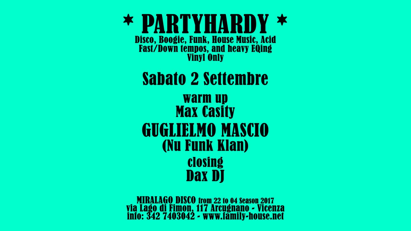 partyhardy - Flyer front