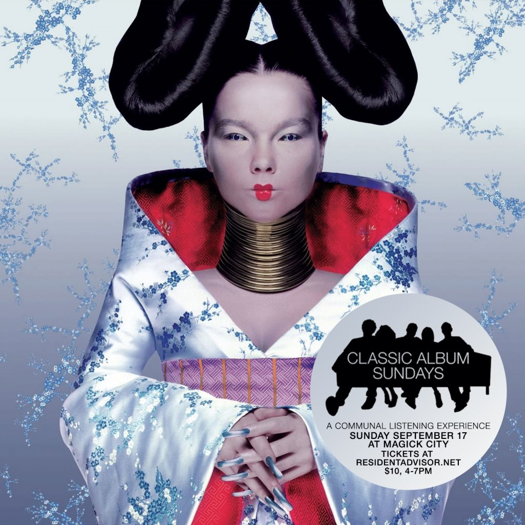 Classic Album Sundays NYC present​s Björk, 'Homogenic' - Flyer front