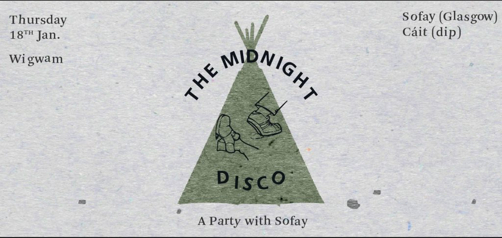 The Midnight Disco: A Party with Sofay - Flyer front