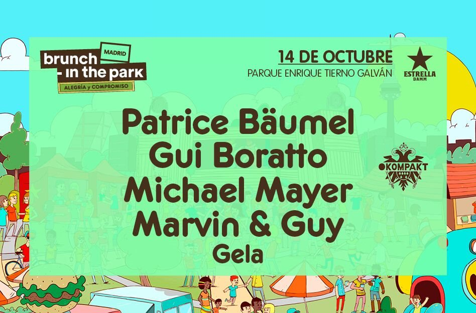 Brunch -In the Park #4: Patrice Bäumel, Gui Boratto, Michael Mayer, Marvin & Guy - Flyer front