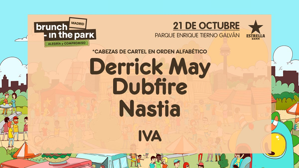 Brunch -In the Park #5: Derrick May, Dubfire, Nastia, IVA - Flyer front