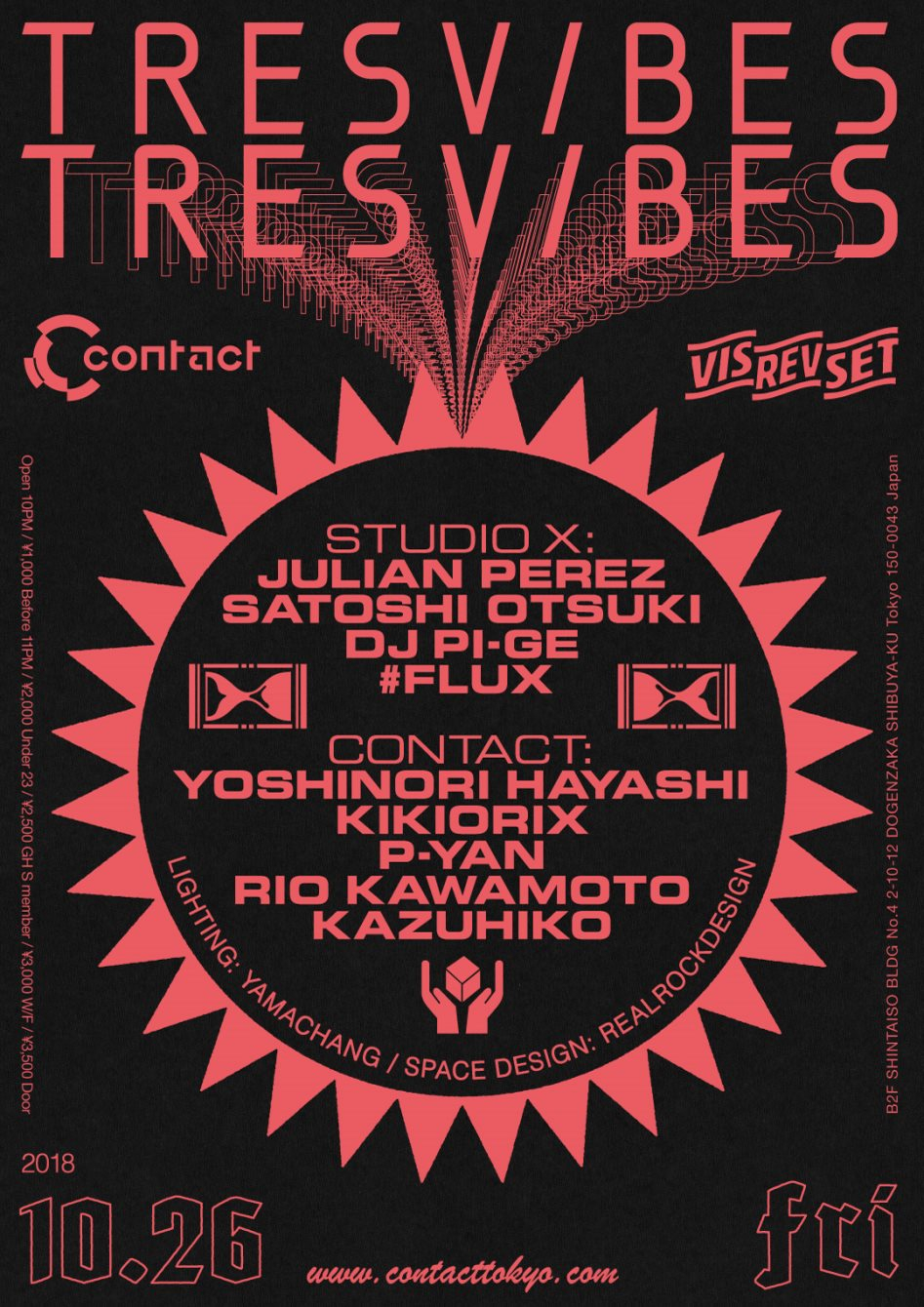 Tresvibes with Julian Perez - Flyer front