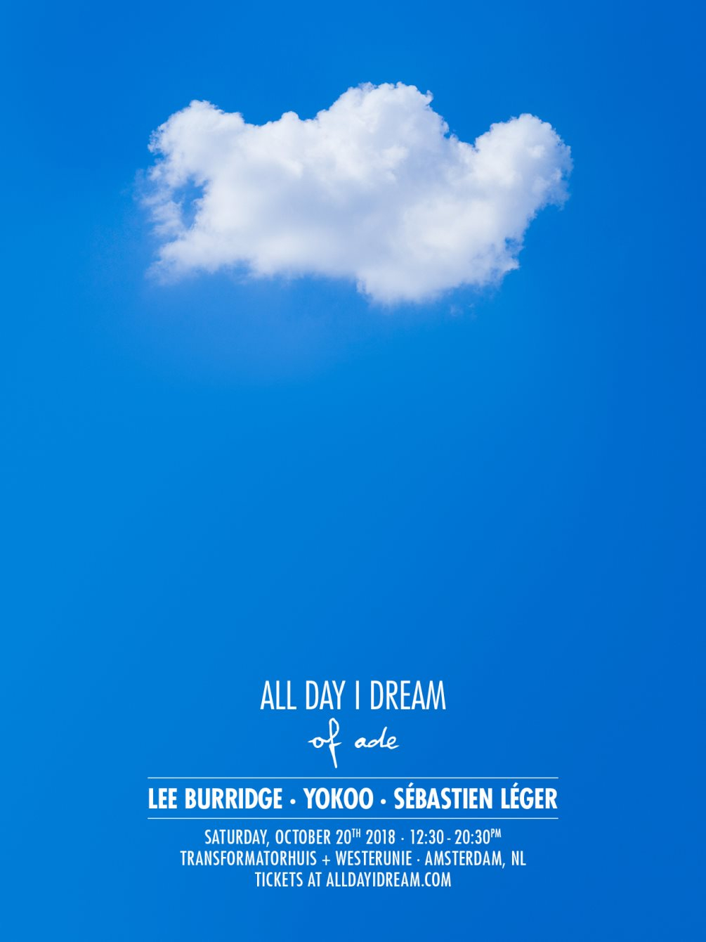 All Day I Dream of ADE - Flyer front