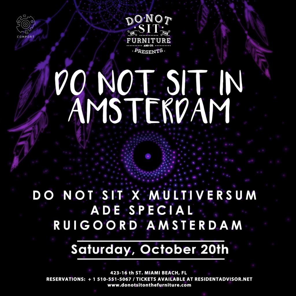 Do Not Sit X Multiversum at ADE - Flyer front