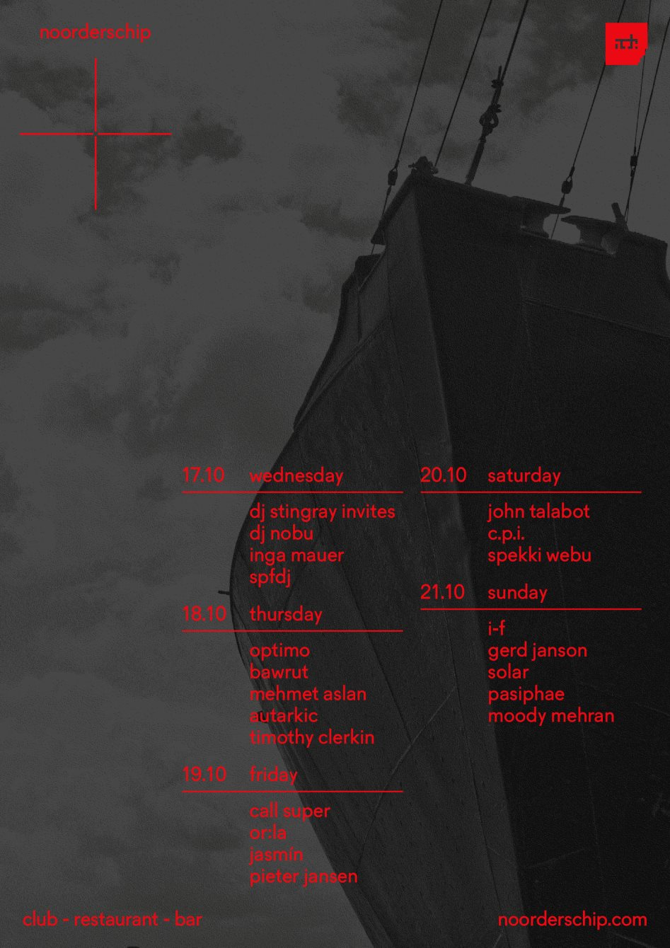 Club Night ADE: I-F, Gerd Janson, Solar and More - Flyer front