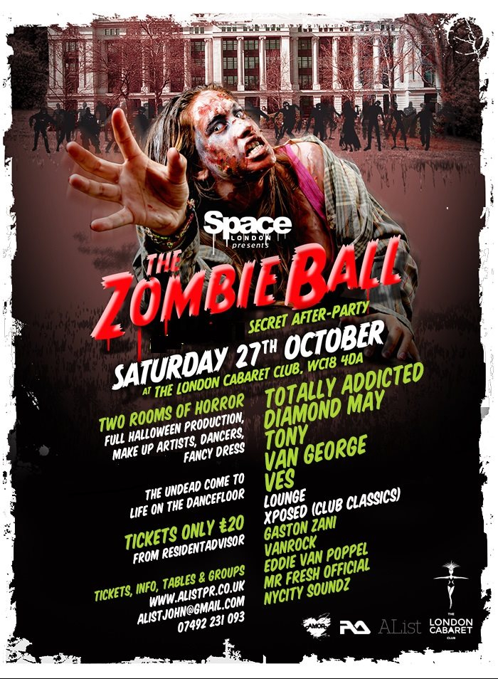 Zombie Pirate Ship The Ultimate Halloween Party + Zombie Ball After-Party - Flyer back