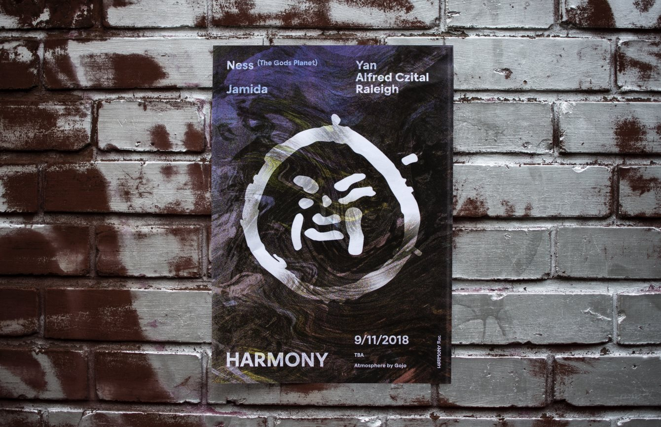 Harmony with Ness & Jamida - Flyer front