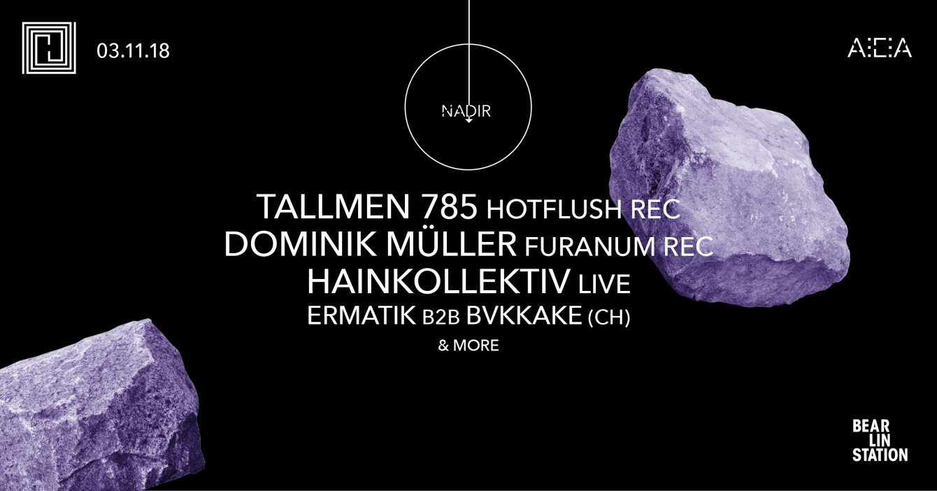 Nadir V - AEA x BS with Tallmen 785, Dominik Müller, HainKollektiv - Flyer front